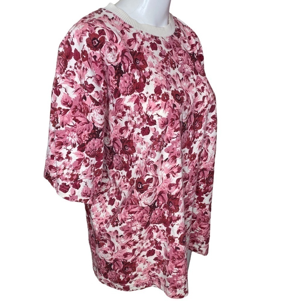 Carole Little Sport Floral Tee Vintage Size L - Picture 2 of 4